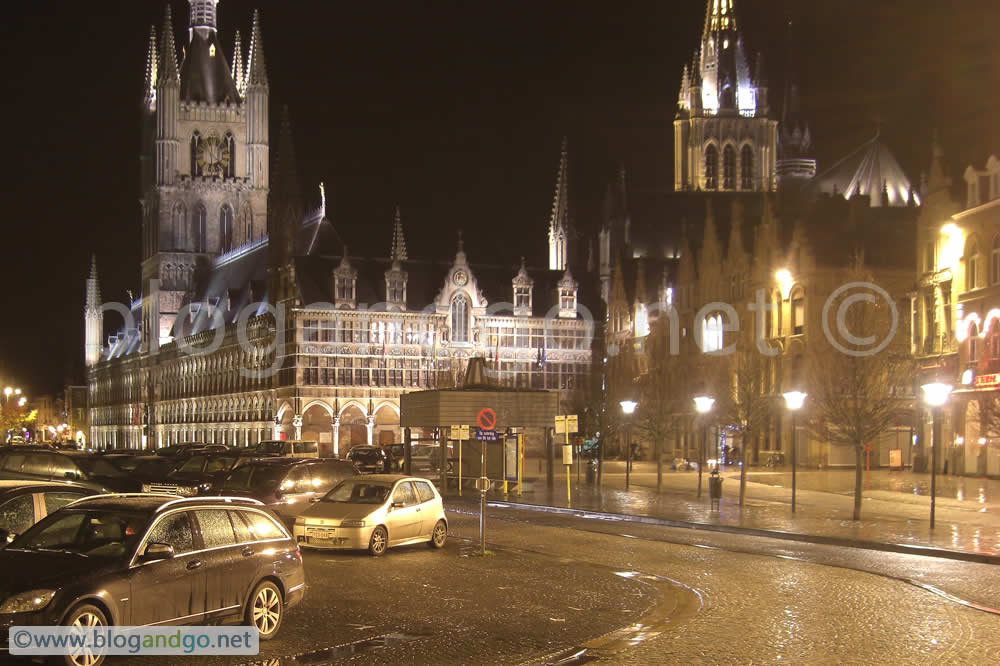 Ypres - The Cloth Hall at night I